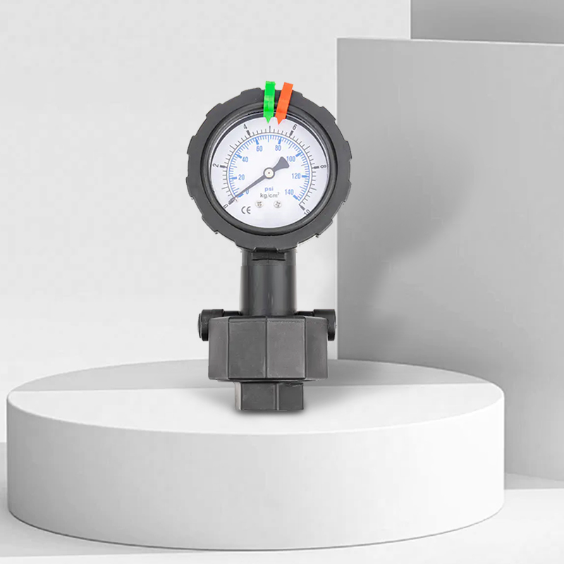 Medidor de presión de diafragma PP petroquímico