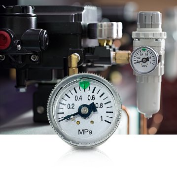Industria mecánica y neumática Pressure Gauges